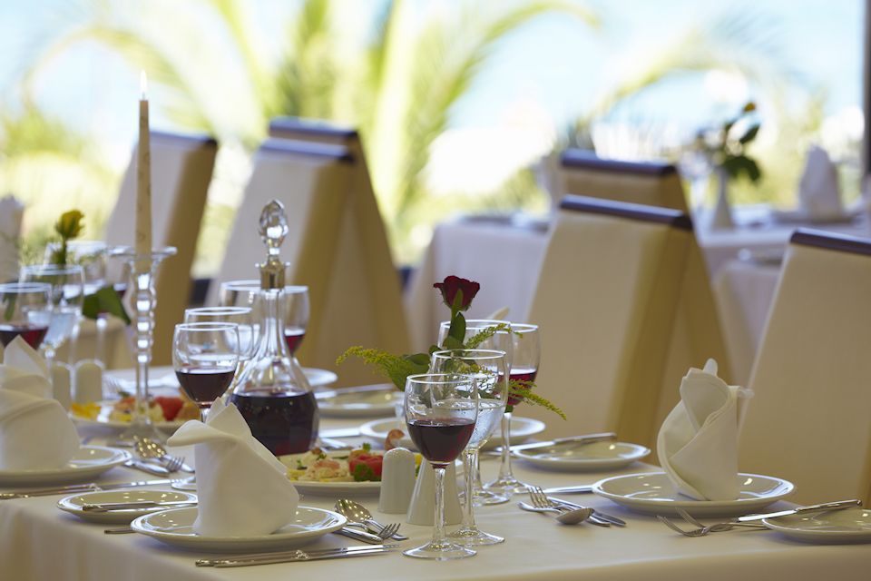 Atlantis Beach Hotel Rethymno Restaurante foto