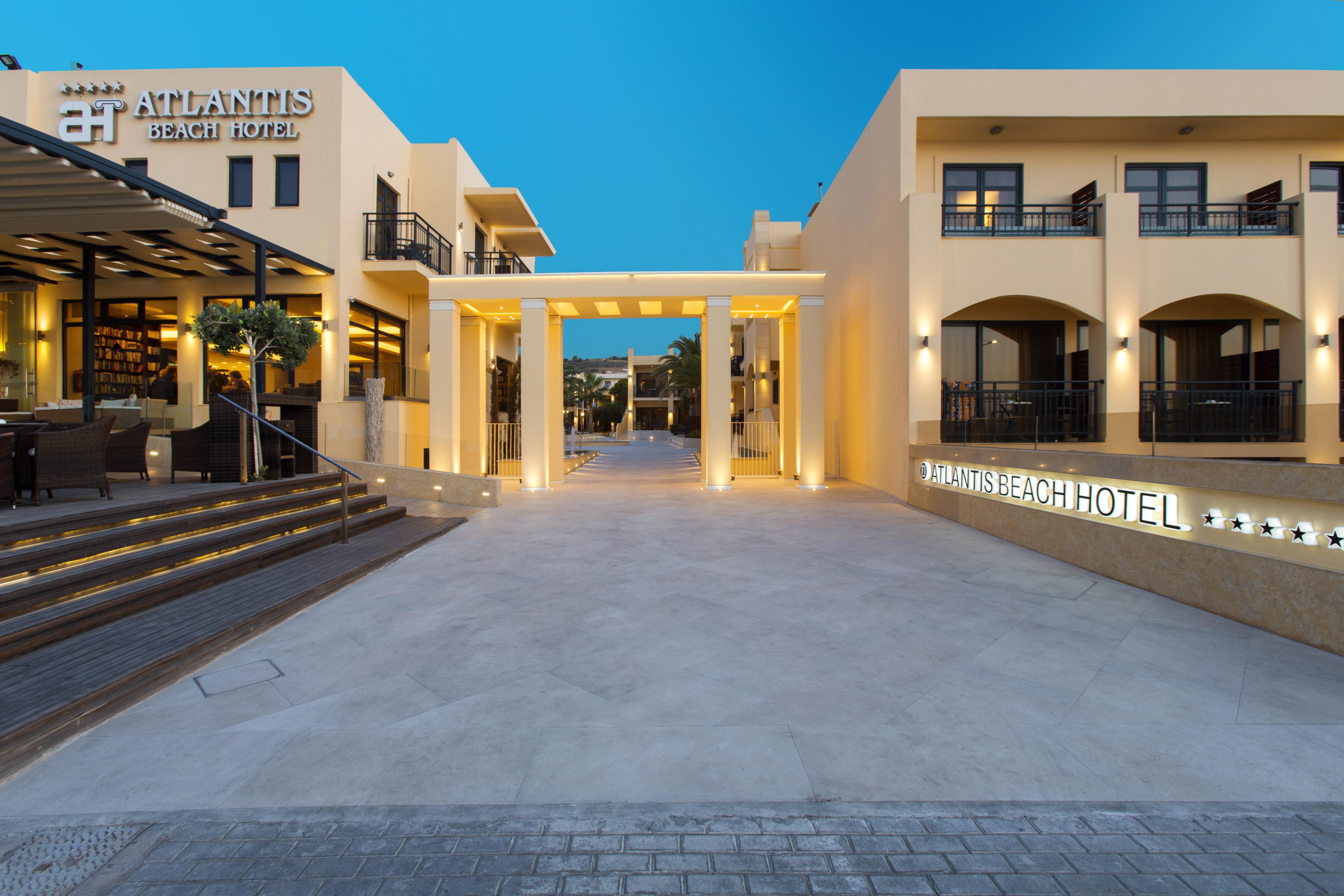 Atlantis Beach Hotel Rethymno Exterior foto